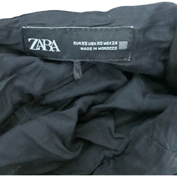 Zara Women Mini Dress XS Black Sequin Halter Party Cocktail 9808/574 NWOT - Picture 6 of 11